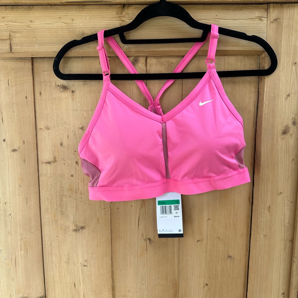 Nike Women's Bright Pink Sports Bra